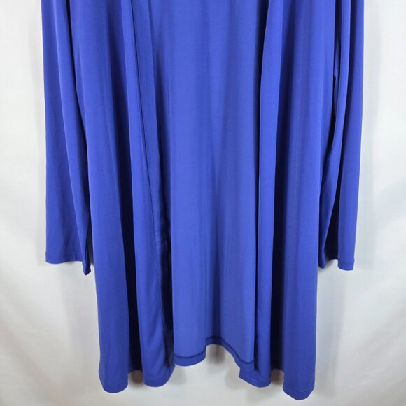 Susan Graver Royal Blue Everyday Knit Cardigan Sweater Women's Size Small - Picture 4 of 12